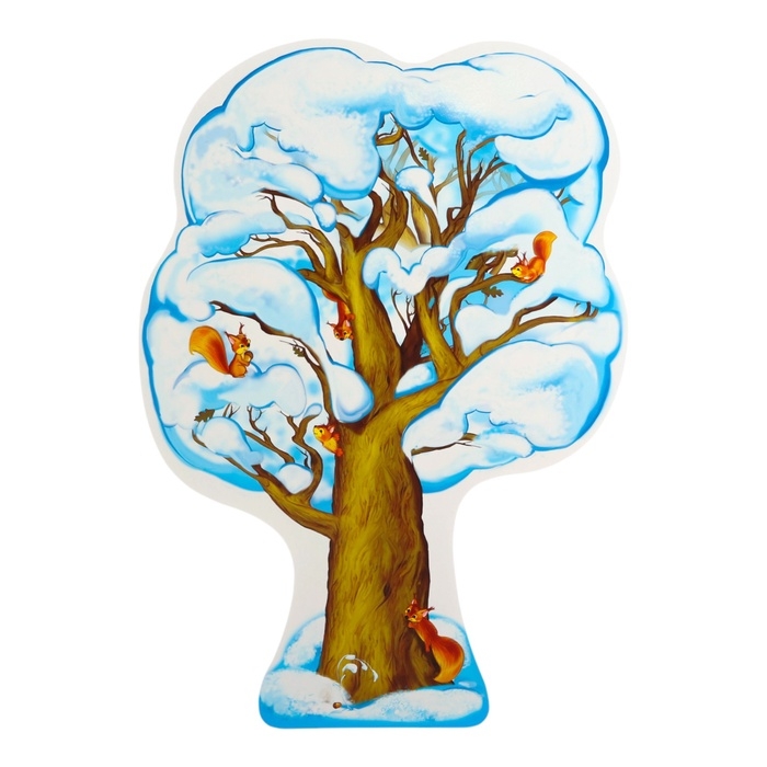 Плакат вырубной Плакат вырубной "Дуб зимний" 50 х 35 см