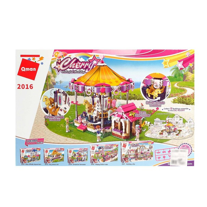 Конструктор для девочек &laquo;Карусель&raquo;, 646 деталей