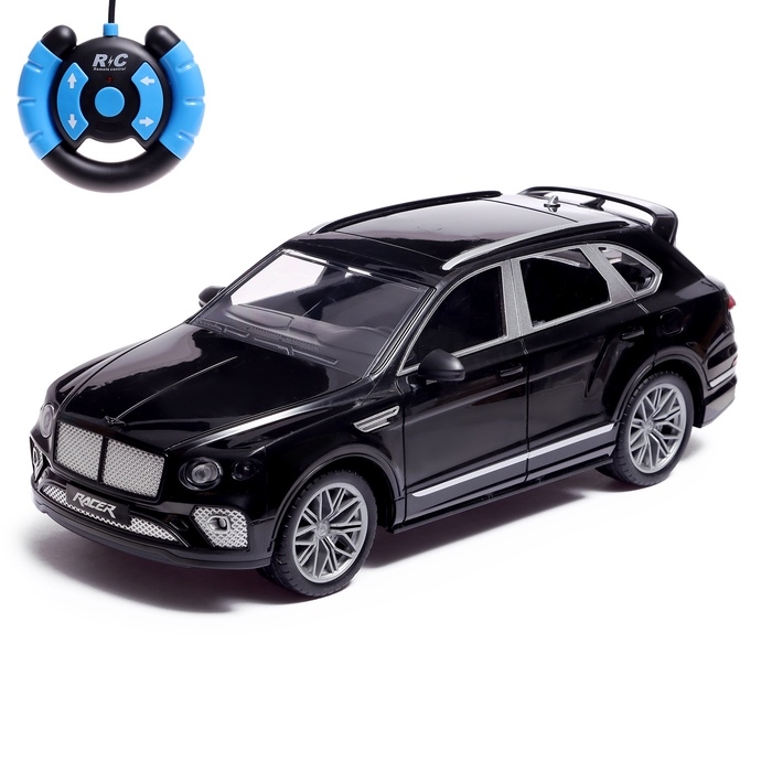 Машинка радиоуправляемая &laquo;Люкс&raquo;, аккумулятор, на пульте управления, световые эффекты, цвет черный, 1:16