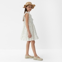 Платье для девочки MINAKU, цвет белый, рост 158 см