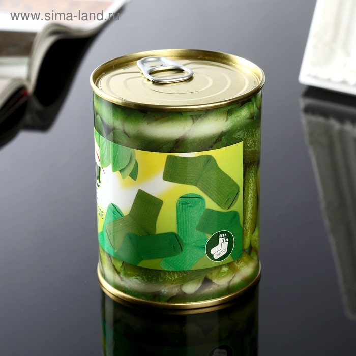 Носки в банке Носки в банке "Свежие, как рассол" (мужские, цвет черный)