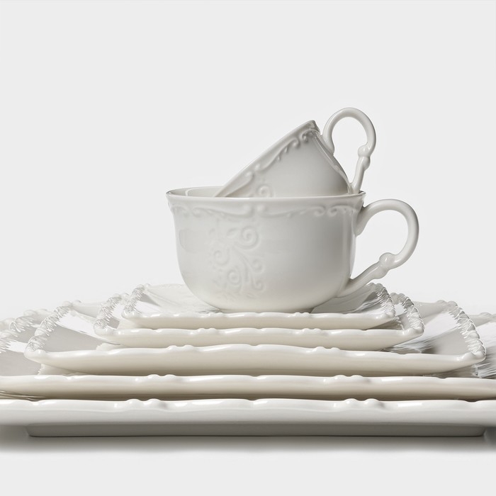 Тортовница фарфоровая Magistro Kingdom, 30,5&times;9,5 см