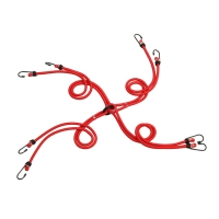 Резинка для крепления багажа "Паук" 100 см, d8 мм, металлические крючки, набор 4 шт