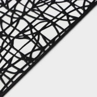 Салфетки сервировочные на стол Доляна &laquo;Милла&raquo;, 4 шт, 30&times;45 см, цвет чёрный