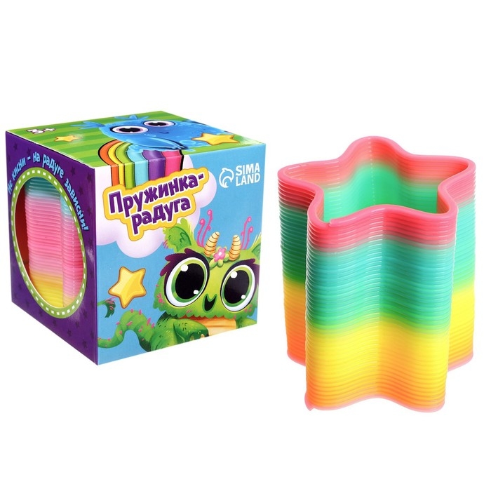Пружинка - радуга «Единорог», виды МИКС, d=5 см Пружинка - радуга «Единорог», виды МИКС, d=5 см