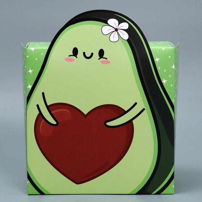 Коробка подарочная складная, упаковка, &laquo;Авокадо&raquo;, 25 х 25 х 10 см