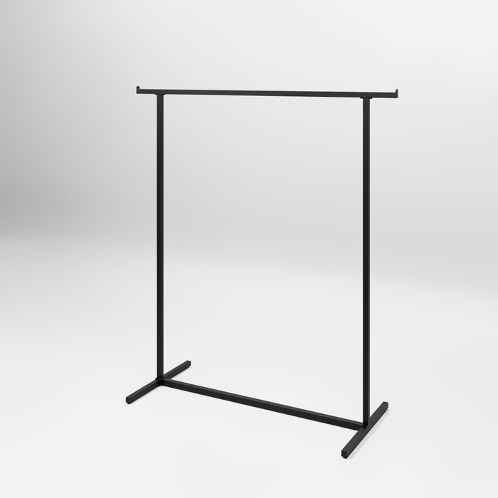 Вешало напольное с выносом 140&times;50&times;150 см, цвет чёрный