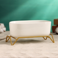 Горшок на подставке "Бонсайница" для кактусов и суккулентов, 17х8,5х5см