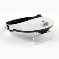 Лупа налобная 1-3.5х бинокулярная, с подсветкой, 5 линз в комплекте Лупа налобная 1-3.5х бинокулярная, с подсветкой, 5 линз в комплекте