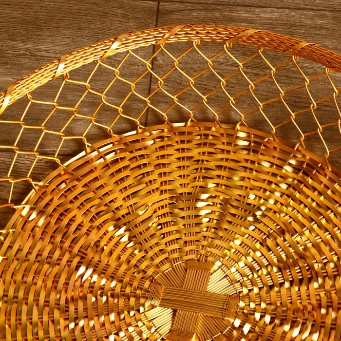 Корзинка для фруктов "Захра" алюминий, 52х25х9 см