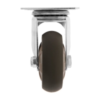 Колесо мебельное CAPPIO d=75,на площадке, поворотное, мягкий ход, покрытие TPR Колесо мебельное CAPPIO d=75,на площадке, поворотное, мягкий ход, покрытие TPR