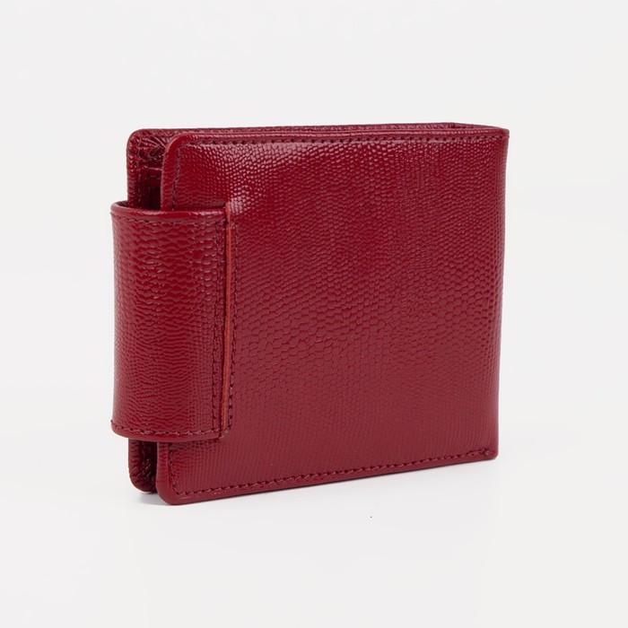 Кошелёк женский на магните, цвет красный