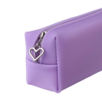 Пенал школьный на молнии силиконовый "Кот", МИКС Пенал школьный на молнии силиконовый "Кот", МИКС