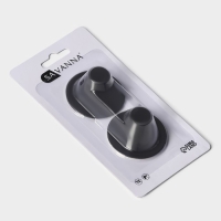 Крючки самоклеющиеся SAVANNA Black Loft, 2 шт, металл, 3×5,2 см, цвет чёрный Крючки самоклеющиеся SAVANNA Black Loft, 2 шт, металл, 3×5,2 см, цвет чёрный