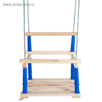 Качели подвесные, деревянные, сиденье 33&times;22см, МИКС