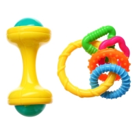 Набор погремушек &laquo;Маленькие радости&raquo;, 2 шт, цвет МИКС, Крошка