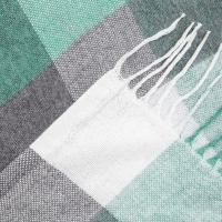 Плед Пикник140х200 см, белый-зелёный-серый, хлопок 20%, пан 40%, полиэстер 40% Плед Пикник140х200 см, белый-зелёный-серый, хлопок 20%, пан 40%, полиэстер 40%