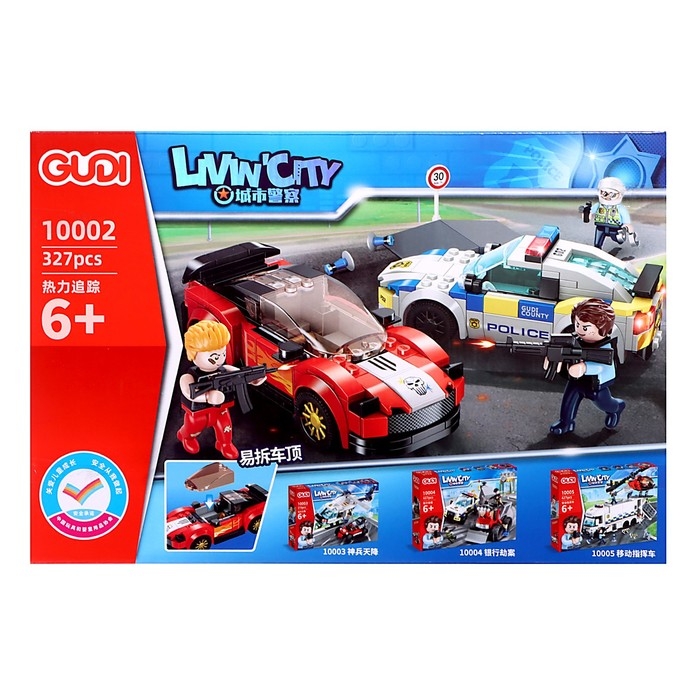 Конструктор &laquo;Полиция. Стритрейсеры&raquo;, 327 деталей