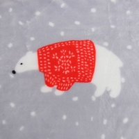 Плед LoveLife "Северные мишки" 180*200 см,100% п/э, велсофт 280 гр/м2 Плед LoveLife "Северные мишки" 180*200 см,100% п/э, велсофт 280 гр/м2