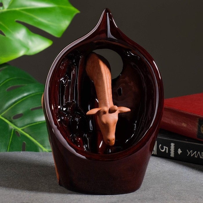 Подставка для благовоний Подставка для благовоний "Жираф на водопое" 22х13см