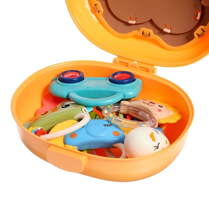 Набор погремушек &laquo;Совушка&raquo;, прорезыватели для зубов, в контейнере, 8 шт.