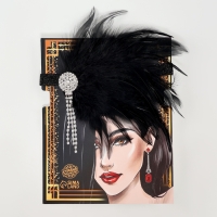 Повязка на голову карнавальная «Шикарная» Повязка на голову карнавальная «Шикарная»