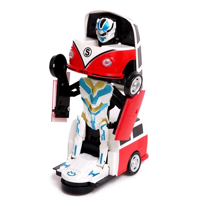 Робот &laquo;Ретро автобус&raquo;, световые и звуковые эффекты, трансформируется