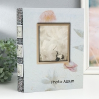 Фотоальбом на 200 фото 10х15 см "Белые хризантемы" МИКС 26х20,5х5,7 см