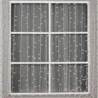 Гирлянда &laquo;Занавес&raquo; 2 х 6 м , IP65, УМС, белая нить, 1440 LED, свечение белое, мерцание белым, 220 В