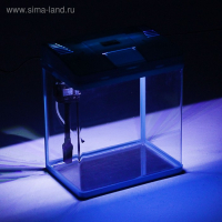 Аквариум SeaStar LS-380F в комплекте: LED-лампа, фильтр, 30 л, голубой