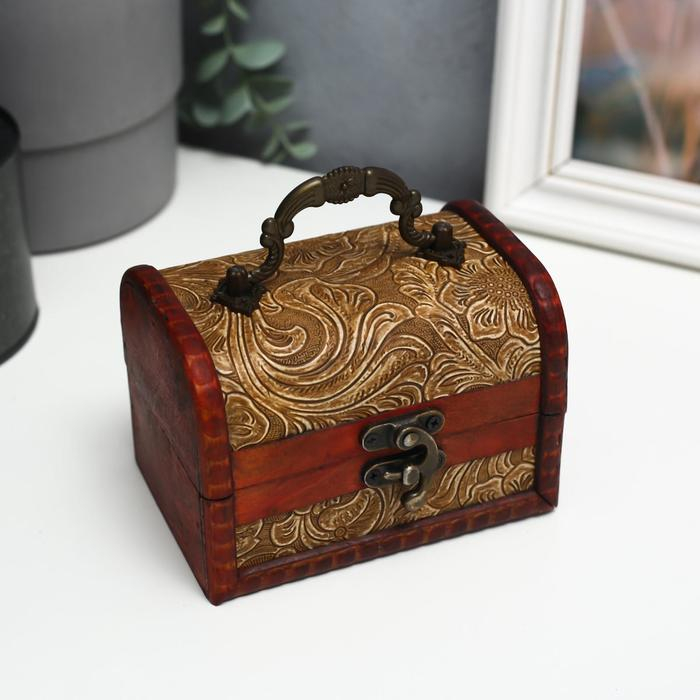 Шкатулка сундучок дерево Шкатулка сундучок дерево "Пушистые ветви" МИКС 8,5х12х8,8 см