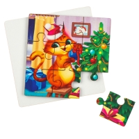 Дервянные пазлы на новый год &laquo;Подготовка к празднику&raquo;