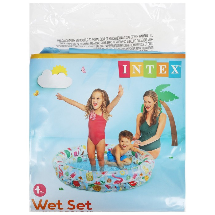 Бассейн надувной «Фрукты», 122 х 25 см, от 2 лет, 59421NP INTEX Бассейн надувной «Фрукты», 122 х 25 см, от 2 лет, 59421NP INTEX