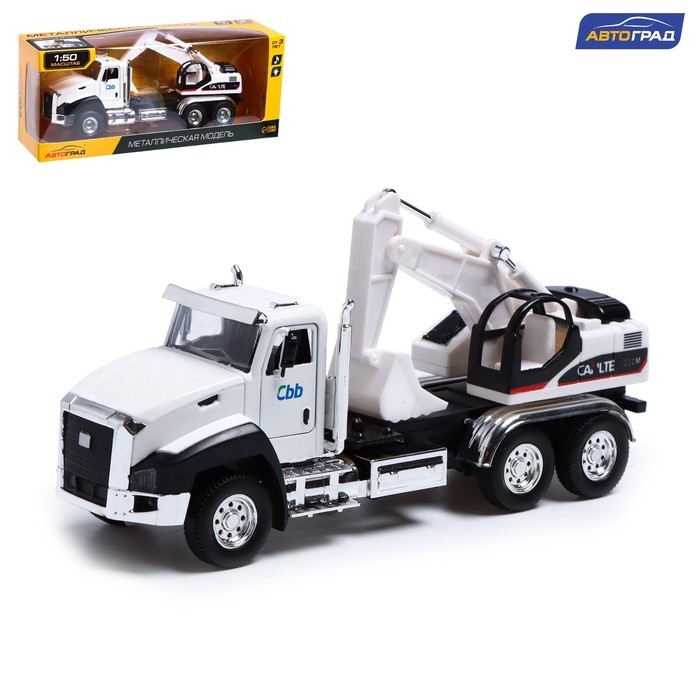 Грузовик металлический «Кран», инерция, открываются двери, свет и звук Грузовик металлический «Кран», инерция, открываются двери, свет и звук