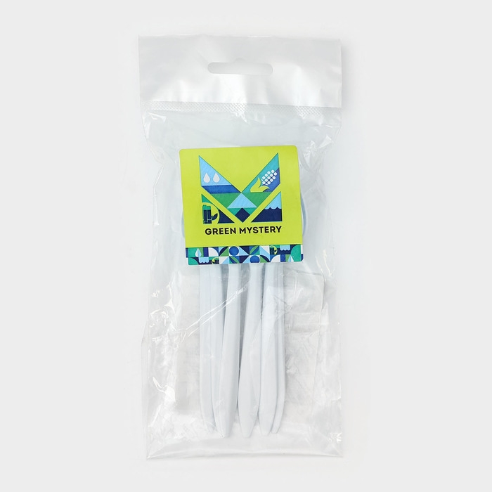 Набор одноразовых ложек из кукурузного крахмала Nature, 14 см, 6 шт