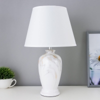 Лампа настольная "Ильмрамор" 1хЕ27 40Вт бежевый 25х25х42 см RISALUX Лампа настольная "Ильмрамор" 1хЕ27 40Вт бежевый 25х25х42 см RISALUX