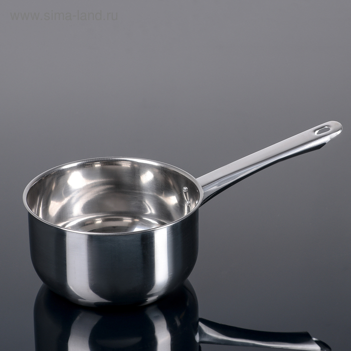 Ковш из нержавеющей стали «Гретель», 1,75 л, 17×9 см, металлическая ручка, цвет серебряный Ковш из нержавеющей стали «Гретель», 1,75 л, 17×9 см, металлическая ручка, цвет серебряный