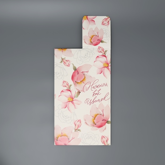 Коробка подарочная складная, упаковка, &laquo;Цветочная&raquo;, 9 х 32 х 9 см
