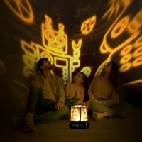 Ночник-проектор "Роботы" LED USB/от батареек черный 10,8х10,8х11,5 см RISALUX Ночник-проектор "Роботы" LED USB/от батареек черный 10,8х10,8х11,5 см RISALUX