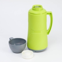 Термос 1 л, со стеклянной колбой, сохраняет тепло 8 ч, 30 х 16 см, зеленый Термос 1 л, со стеклянной колбой, сохраняет тепло 8 ч, 30 х 16 см, зеленый