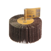 Круг лепестковый радиальный ТУНДРА, 80 х 40 х 6 мм, Р80