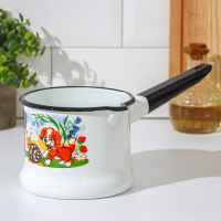 Набор посуды &laquo;Улыбка&raquo;, 4 предмета: кастрюля 1,5 л, ковш 1 л, кружка 250 мл, миска 800 мл, индукция