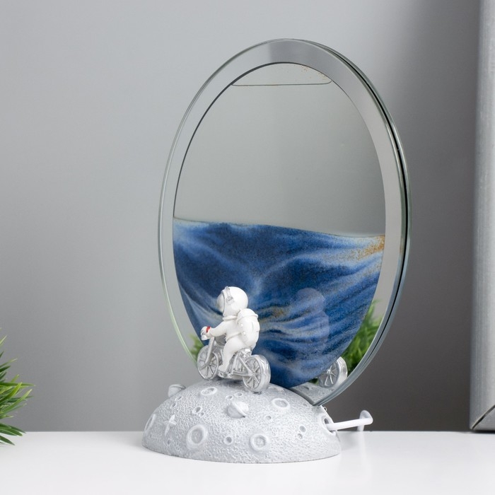 Настольная лампа Настольная лампа "Космические пески" LED 5Вт USB синий 9*15*17см RISALUX