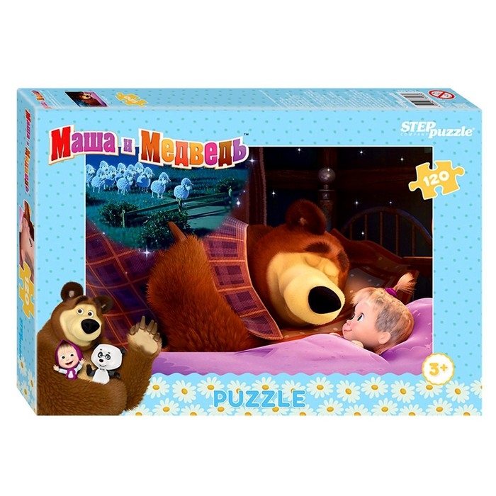 Пазл &laquo;Маша и Медведь - 2&raquo;, 120 элементов, МИКС