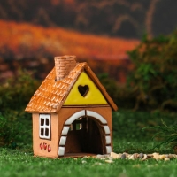 Аромалампа Домик «Сердечко», 9 см, ручная работа, микс Аромалампа Домик «Сердечко», 9 см, ручная работа, микс