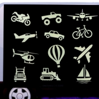 Набор для рисования в темноте &laquo;Транспорт&raquo;, А5, ручка с фонариком и невидимыми чернилами