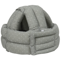 Противоударная Шапка - шлем для детей, Серый горох, цвет серый Противоударная Шапка - шлем для детей, Серый горох, цвет серый