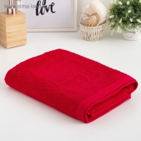 Полотенце махровое Этель &laquo;Терри&raquo; 70x140 см, красный