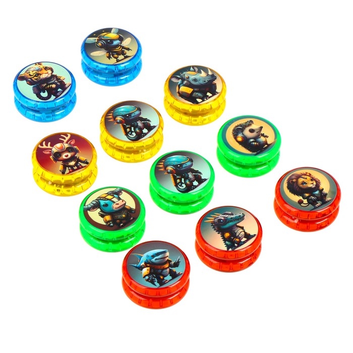 Йо-йо «Звери» световой, виды МИКС Йо-йо «Звери» световой, виды МИКС