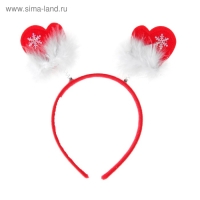 Карнавальный ободок &laquo;Варежки&raquo;, с белым пухом, цвета МИКС